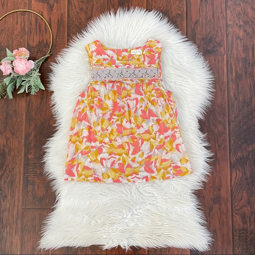 Anthropologie Meadow Rue Floral Sleeveless Top